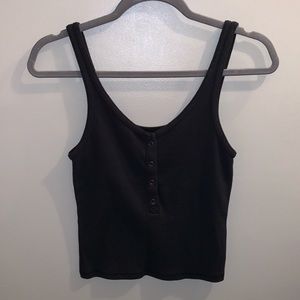 Black button up tank